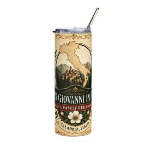Audia Family Reunion 20oz Stainless Steel Tumbler - Calabria Heritage Travel Mug